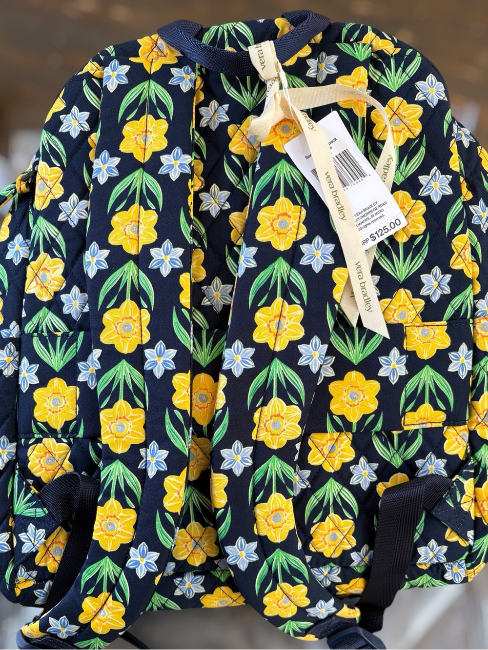 🌸Vera Bradley Bancroft Premium Cotton Backpack - Picture 9 of 10